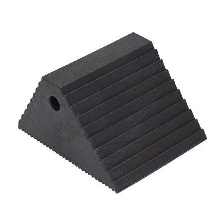 Vestil Plastic Dual Slope Wheel Chock, Black PWC-DS-BK